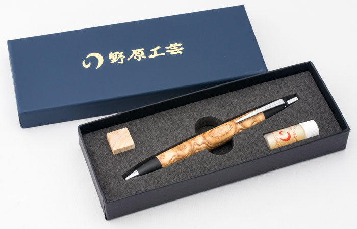 タモ波杢のボールペン・スタンダード